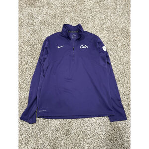 Kansas State Wildcats Pullover Mens M NCAA KSU Cats Nike Dri-FIT Quarter Zip H1